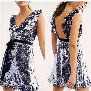Free People siren sequin party dress
